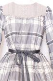 画像2: Melody BasKet / Melodyタータンティアードワンピース  グレー O-25-07-27-027-LO-OP-OW-OS (2)