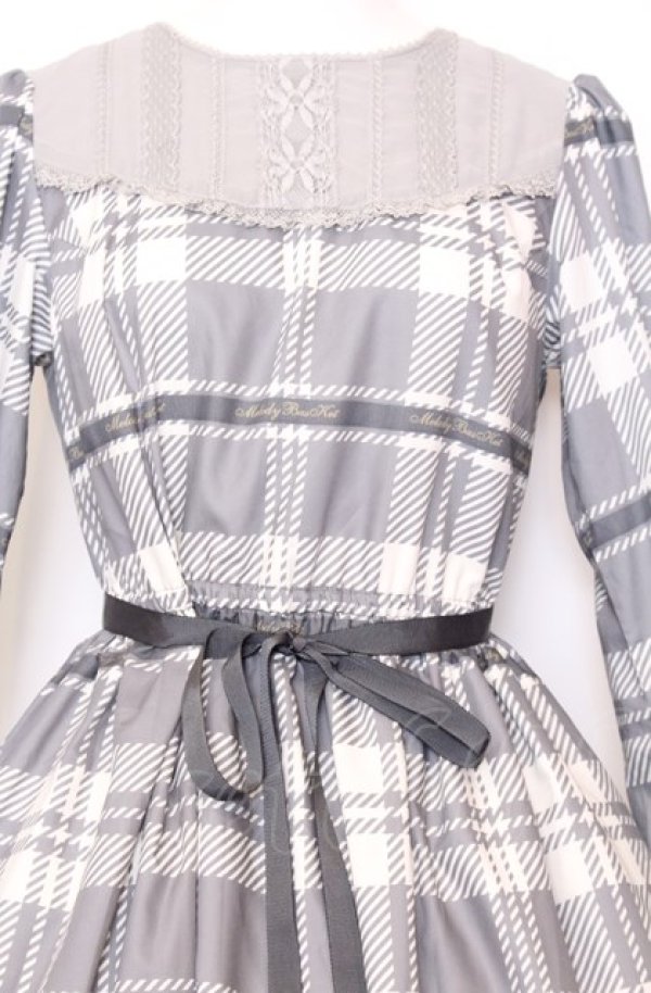 Melody BasKet / Melodyタータンティアードワンピース グレー O