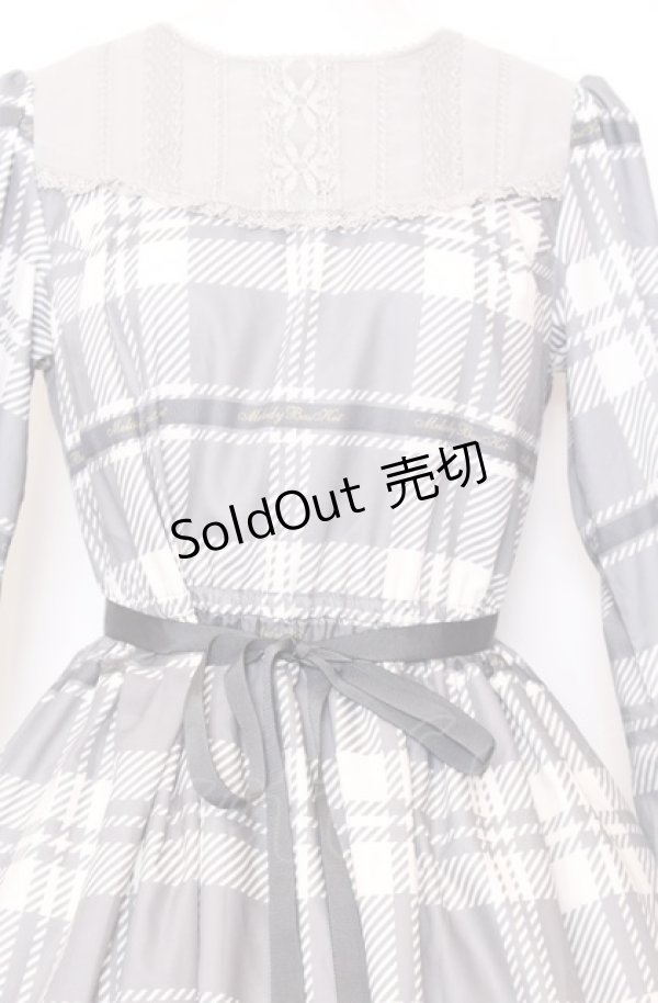 画像2: Melody BasKet / Melodyタータンティアードワンピース  グレー O-25-07-27-027-LO-OP-OW-OS (2)