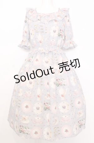 画像: Melody BasKet / Tea salonワンピース M グレー O-25-07-27-029-LO-OP-OW-OS
