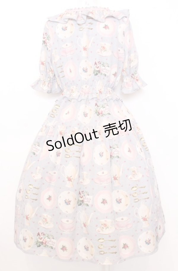画像3: Melody BasKet / Tea salonワンピース M グレー O-25-07-27-029-LO-OP-OW-OS (3)