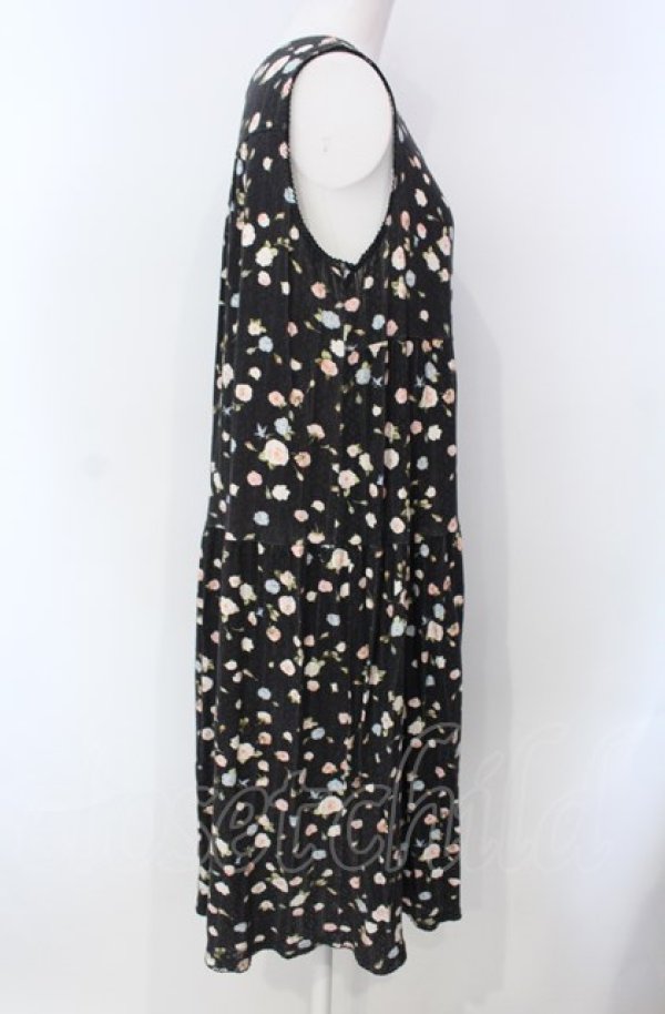 画像2: PINK HOUSE / フラワリィローズパターンメッシュワンピース  クロ O-25-07-28-033-LO-OP-IG-ZI (2)