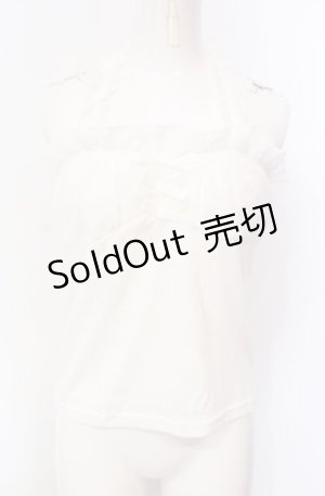 画像: DearMyLove / ハートチャームホルターキャミソール M シロ O-25-07-28-056-EL-TO-OW-OS