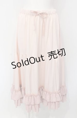 画像: axes femme kawaii / ミディフリルペチスカート M ピンク O-25-07-28-059-AX-SK-OW-OS