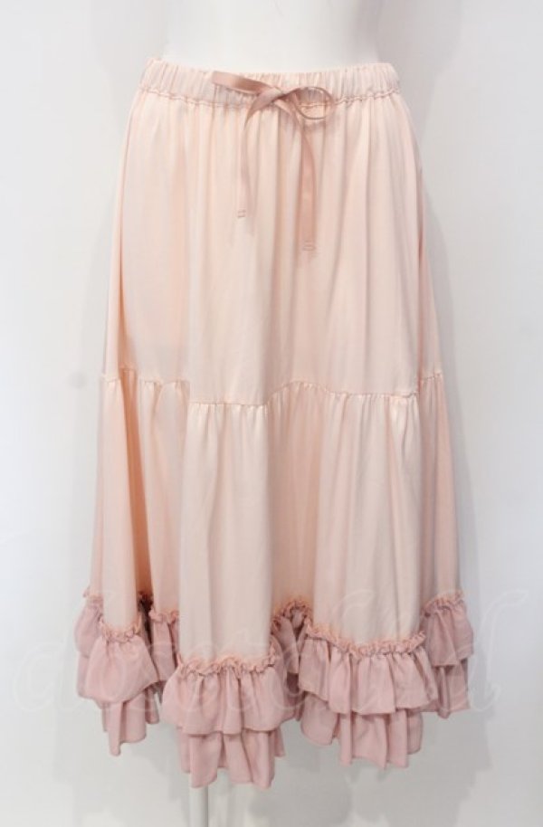 画像1: axes femme kawaii / ミディフリルペチスカート M ピンク O-25-07-28-059-AX-SK-OW-OS (1)