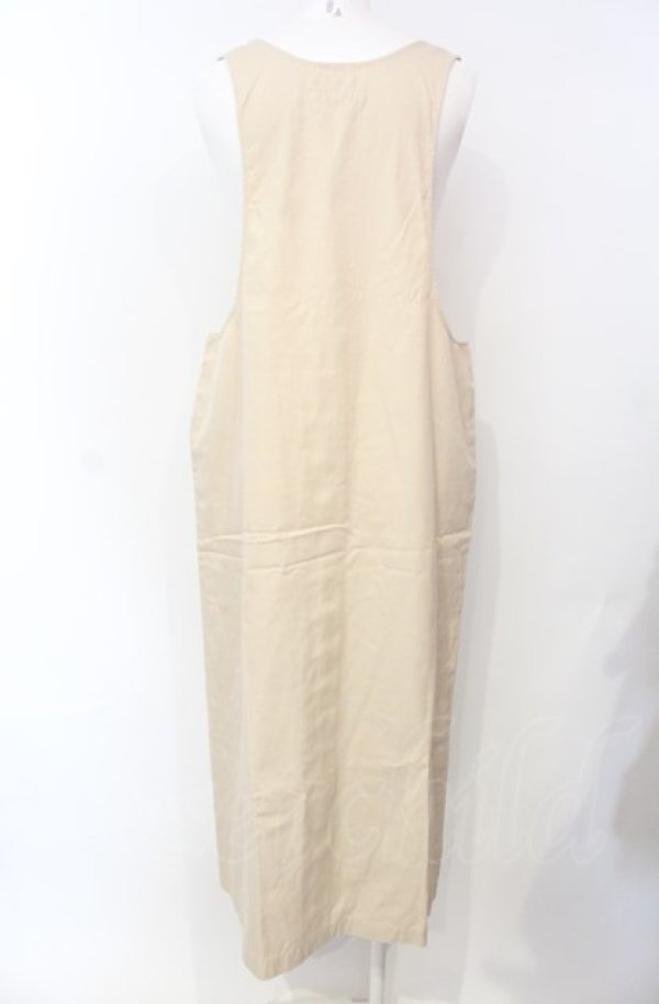 画像3: KANEKO ISAO / チャイナボタンジャンパースカート  ベージュ O-25-07-28-082-EL-OP-IG-ZT016 (3)