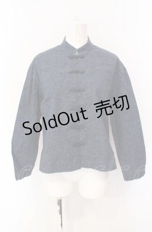 画像: powder / チャイナボタンデニムジャケット  インディゴ O-25-07-28-084-LO-JA-IG-ZI