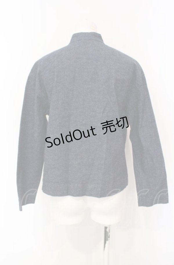 画像3: powder / チャイナボタンデニムジャケット  インディゴ O-25-07-28-084-LO-JA-IG-ZI (3)