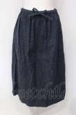 画像1: powder / プレーンデニムスカート  インディゴ O-25-07-28-085-LO-SK-IG-ZT021 (1)