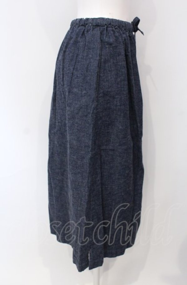 画像2: powder / プレーンデニムスカート  インディゴ O-25-07-28-085-LO-SK-IG-ZT021 (2)