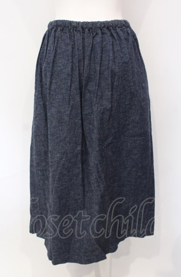 画像3: powder / プレーンデニムスカート  インディゴ O-25-07-28-085-LO-SK-IG-ZT021 (3)