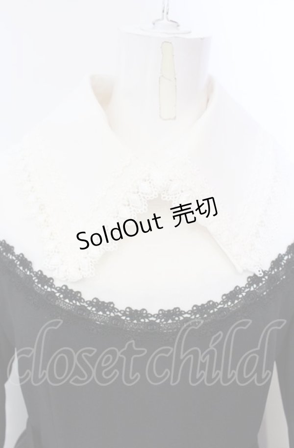 画像2: MIHO MATSUDA / ワンピース・リリィ M ブラック×ホワイト O-25-07-28-009-GO-OP-IG-OS (2)