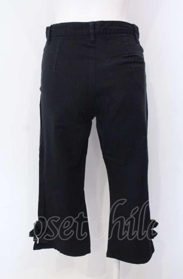 画像3: PEACE NOW / 裾ベルテッドパンツ  ブラック O-25-07-28-001-PU-PA-IG-ZS (3)