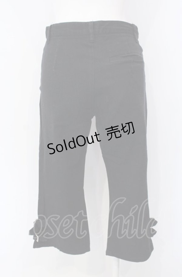 画像3: PEACE NOW / 裾ベルテッドパンツ  ブラック O-25-07-28-001-PU-PA-IG-ZS (3)