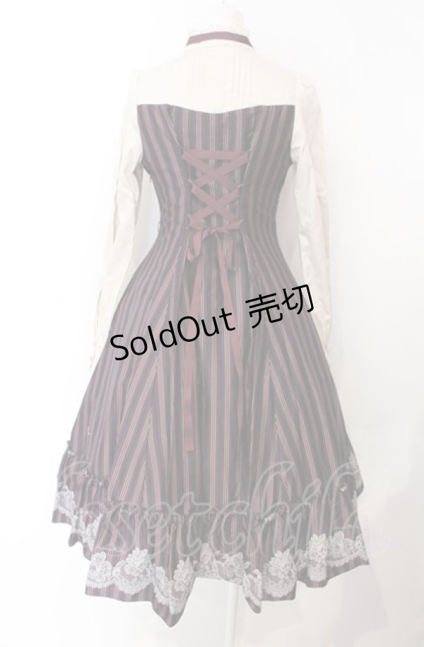 画像5: Victorian maiden / vintageレースレジメンドールドレス  ボルドー O-25-07-28-011-CL-OP-IG-OS (5)