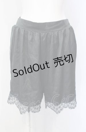 画像: mon lily / サテンペチパンツ M クロ O-25-07-28-003-LO-PA-OW-OS