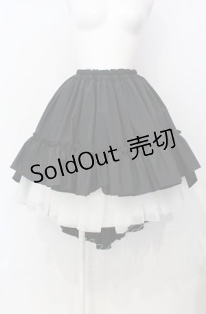 画像: MARBLE / 前短後長スカート  ブラック O-25-07-28-020-GO-SK-IG-OS