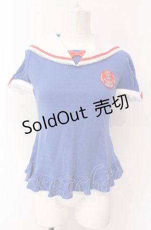 画像: Angelic Pretty / クラシックマリンワッペンカットソー  ブルー O-25-07-28-026-AP-TO-IG-OS