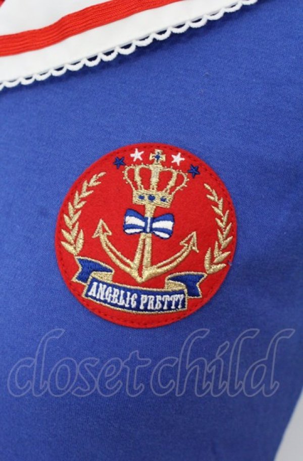 画像2: Angelic Pretty / クラシックマリンワッペンカットソー  ブルー O-25-07-28-026-AP-TO-IG-OS (2)