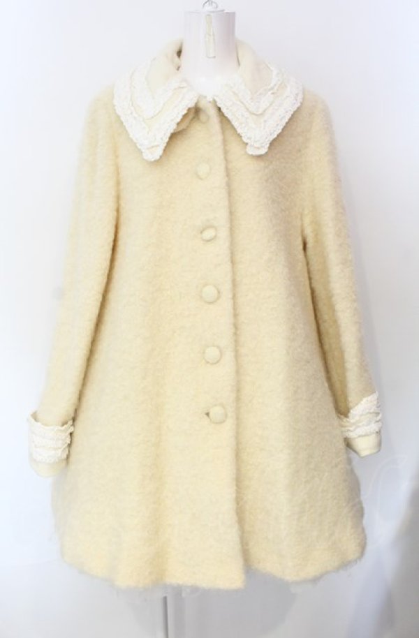 画像1: metamorphose / Aラインコート  アイボリー O-25-07-29-037-ME-CO-IG-ZT-C067 (1)