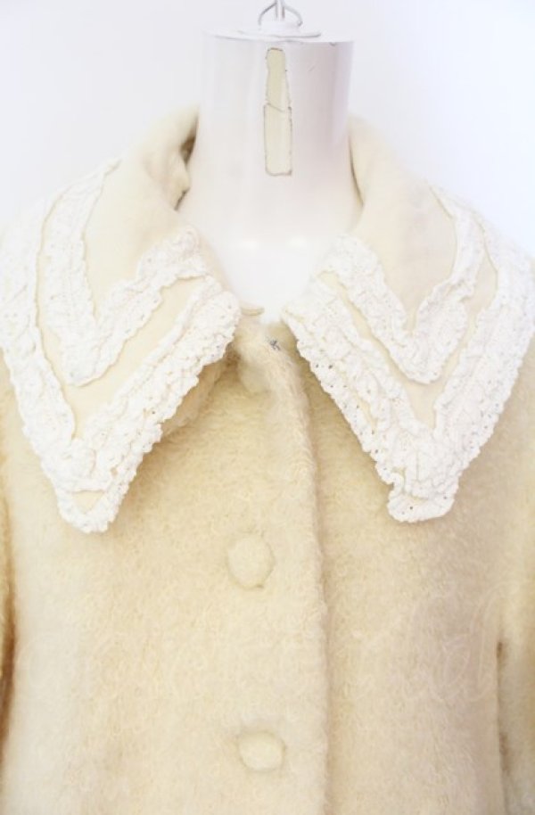 画像2: metamorphose / Aラインコート  アイボリー O-25-07-29-037-ME-CO-IG-ZT-C067 (2)