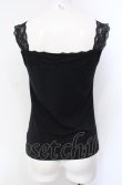 画像3: INGEBORG / モチーフレース使いタンクトップ 9号 クロ O-25-07-29-010-LO-TO-OW-OS (3)