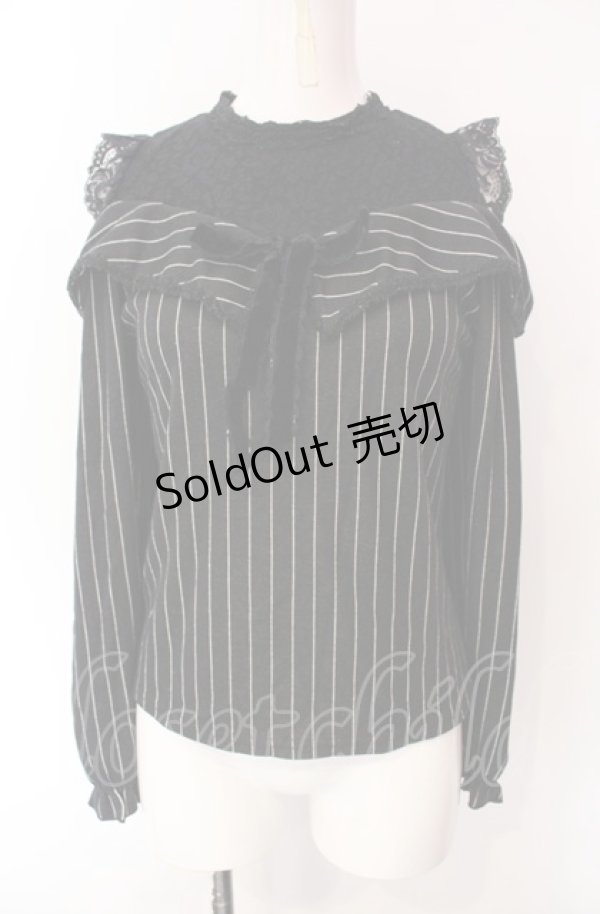 画像1: axes femme POETIQUE / ストライプオフショルトップス M グレー O-25-07-29-083-AX-TO-IG-OS (1)