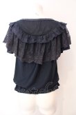 画像2: axes femme / ロマンティックレースプルオーバー  ネイビー O-25-07-29-107-AX-TO-IG-ZT506 (2)