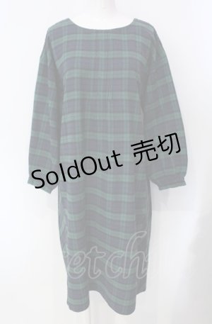 画像: PINK HOUSE / チェックAラインワンピース  グリーン O-25-07-29-013-LO-OP-OW-OS