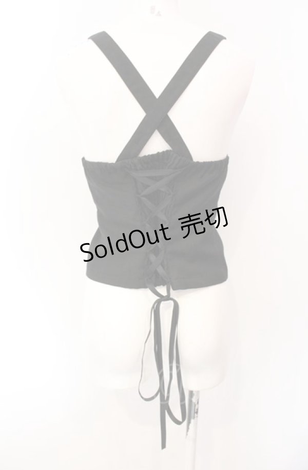 画像3: axes femme POETIQUE / ガーターデザインビスチェ  クロ O-25-07-29-115-AX-TO-IG-OS (3)