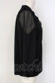 画像3: INGEBORG / シフォン切り替えプルブラウス 9号 クロ O-25-07-29-018-LO-BL-OW-OS (3)