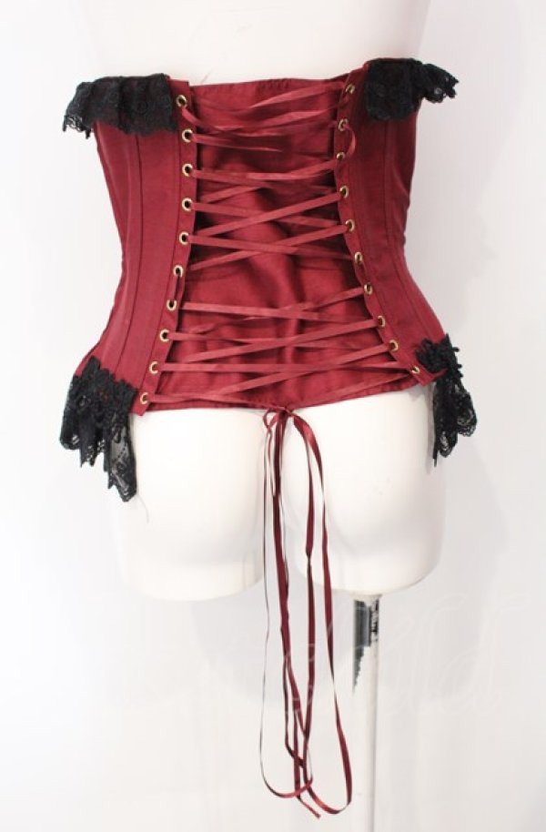 画像4: ALICE and the PIRATES / Memoire de Roseロングコルセット  ボルドー O-25-07-29-023-PA-TO-IG-OS (4)