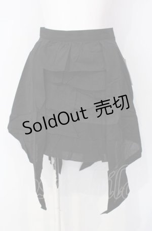 画像: PEACE NOW / 前後ティアードスカート M ブラック O-25-07-29-030-PU-SK-IG-ZS