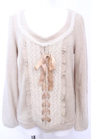 画像: axes femme / レースアップニットプルオーバー M キナリ O-25-07-31-037-AX-TO-OW-OS
