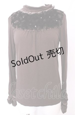 画像: axes femme / ボア切り替えタートルインナープルオーバー M ブラウン O-25-07-31-038-AX-TO-OW-OS