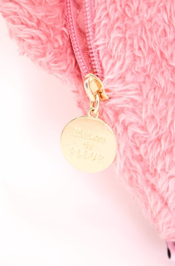 画像3: Maison de FLEUR / ピンくまニアトートバッグ  ピンク O-25-07-31-004-LO-BG-IG-OS (3)