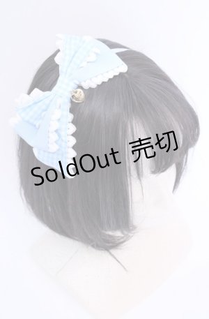 画像: Angelic Pretty / Lovelyギンガムカチューシャ  サックス O-25-07-31-006-AP-AC-IG-OS