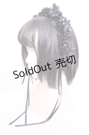 画像: atelierBeatrice / Rose pearlカチューシャ  クロ O-25-07-31-1056-PU-AC-OW-OS