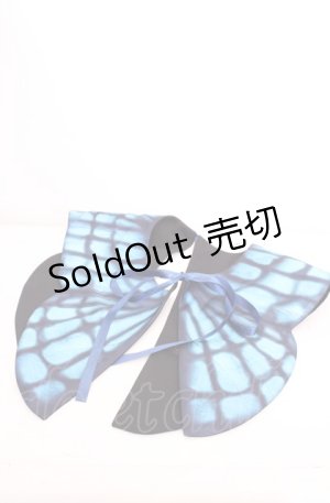 画像: Royal Princess Alice / Fairy Butterfly2025　つけ襟  アオ×クロ O-25-07-31-1058-LO-ZA-OW-OS