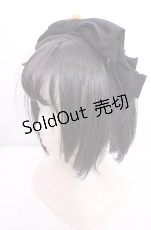 画像: metamorphose / 和風リボンカチューシャ  クロ O-25-07-31-1070-ME-AC-OW-ZT208-F002