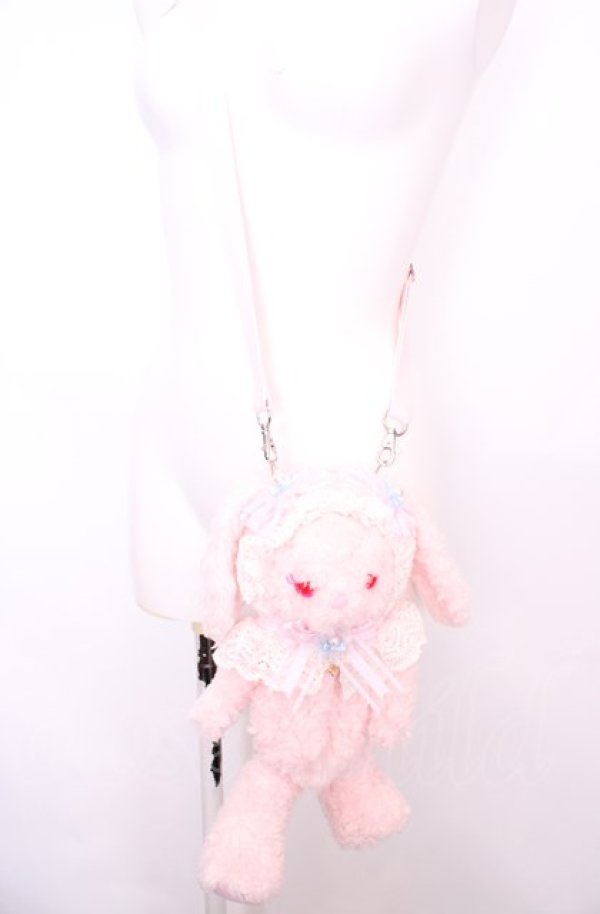 画像2: BABY,THE STARS SHINE BRIGHT / SA・KU・RA Papillonage うさくみゃちゃんポシェット  ピンク O-25-07-31-1078-BA-BG-OW-OS (2)