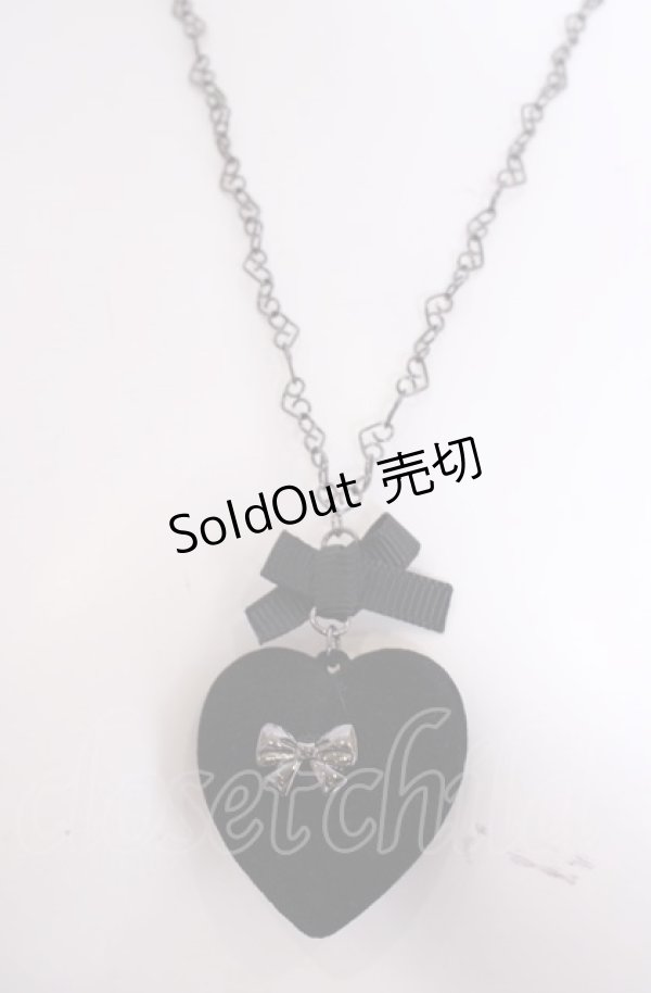 画像1: Eri Aino's collaboration / AE*ハートネックレス  クロ O-25-07-31-1006-LO-AC-OW-OS (1)