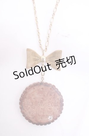画像: Emily Temple cute / ビスケットリボンネックレス  ブラウン×ゴールド O-25-07-31-1083-ET-AC-OW-OS