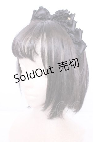 画像: Innocent World / フリルサテンリボンカチューシャ  クロ O-25-07-31-1087-IW-AC-IG-OS