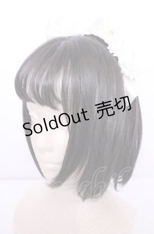画像: Innocent World / フリルサテンリボンカチューシャ  生成り O-25-07-31-1088-IW-AC-IG-OS