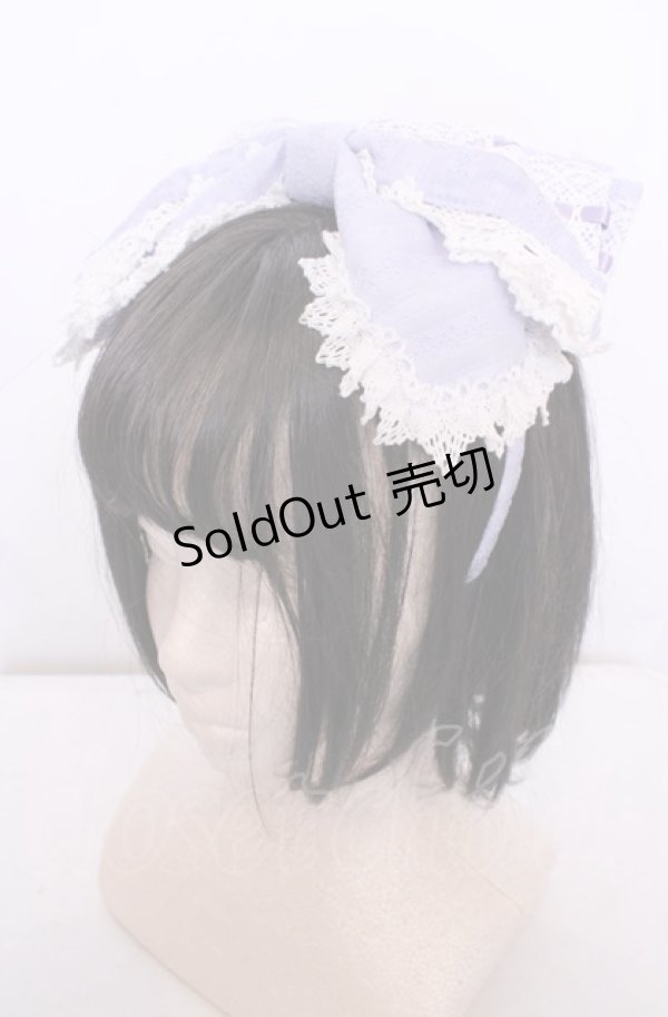 画像1: BABY,THE STARS SHINE BRIGHT / からみ３段ティアードジャンパースカートセットのカチューシャ単品  ラベンダー O-25-07-31-1092-BA-AC-OW-OS (1)