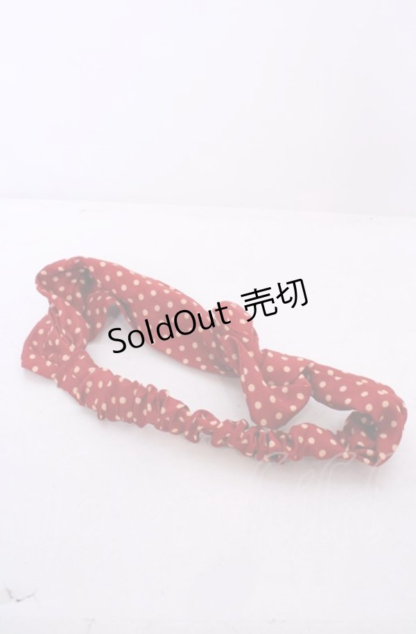 画像1: WORLD WIDE LOVE！(Rydia) / ドットヘアバンド  レッド O-25-07-31-1097-PU-ZA-OW-ZT208-F004 (1)