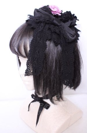 画像: BABY,THE STARS SHINE BRIGHT / Rose Partyヘッドドレス  クロ O-25-07-31-1098-BA-AC-OW-OS