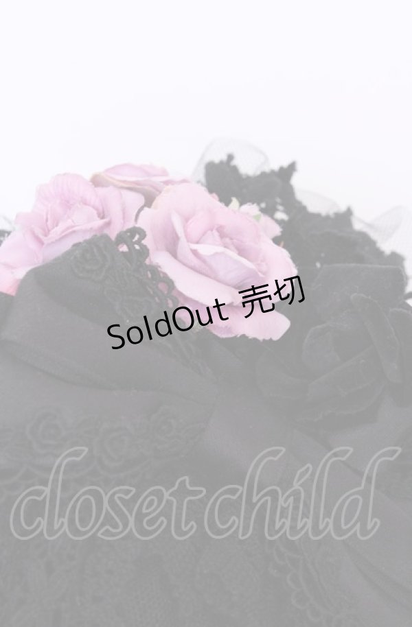 画像2: BABY,THE STARS SHINE BRIGHT / Rose Partyヘッドドレス  クロ O-25-07-31-1098-BA-AC-OW-OS (2)