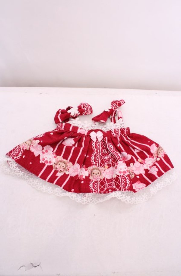 画像1: BABY,THE STARS SHINE BRIGHT / SA KU RAくみゃちゃん柄くみゃちゃんジャンパースカート  えんじ O-25-07-31-1118-BA-ZA-OW-ZT485-F004 (1)